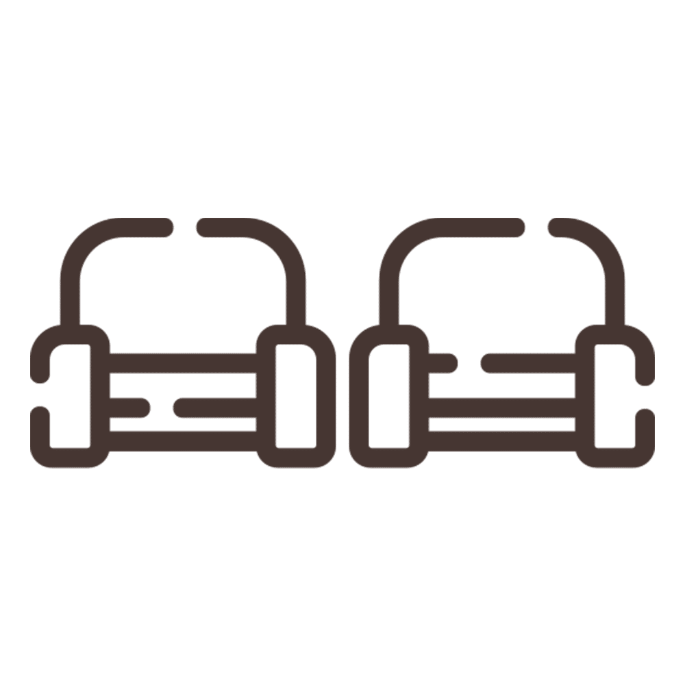 Icona due poltrone - Sostegno psicologico per adulti e adolescenti